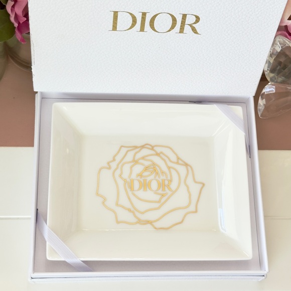Dior Accessories - New Dior Trinket / Jewelry Dish w Box & Ribbon